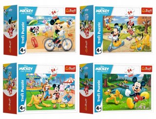Puzzle Myszka Miki Mini 54 elementy Trefl 4w1