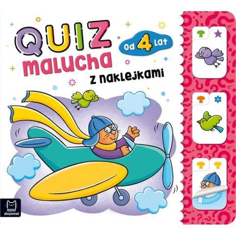 Quiz malucha z naklejkami od 4 lat Naklejki Aksjomat