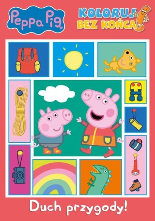 Świnka Peppa Koloruj bez końca 2 Duch Przygody