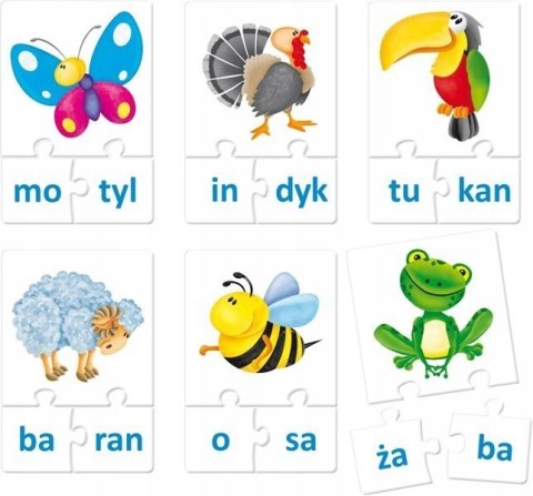 Układam i Czytam Układanka Edukacyjna Adamigo