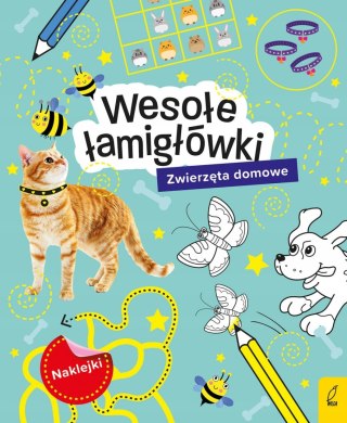 Wesołe łamigłówki Zwierzęta domowe naklejki