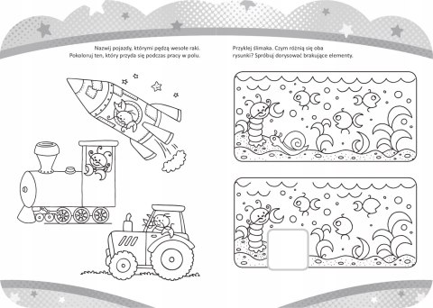 Zdolny 3-latek z naklejkami Ćwiczenia Zagadki 3+