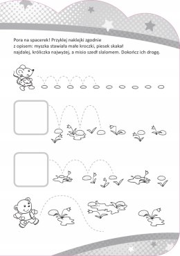 Zdolny 4-latek z naklejkami Ćwiczenia Zagadki 4+