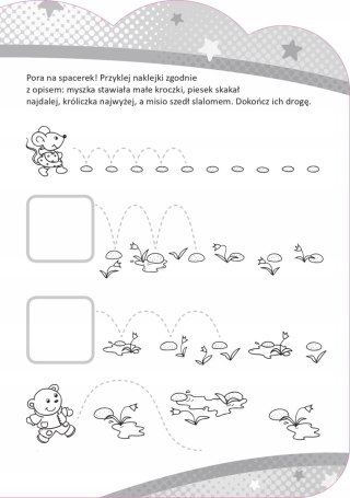 Zdolny 4-latek z naklejkami Ćwiczenia Zagadki 4+