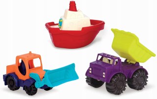 Zestaw 3 minipojazdów Loaders Floaters b.Toys BX1528Z
