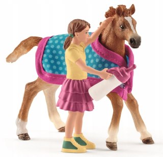 Zestaw Źrebię z opiekunką 42361 Schleich z Derką