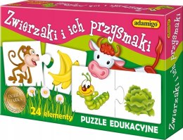 Zwierzaki i Przysmaki Puzzlowa Układanka Adamigo