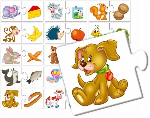 Zwierzaki i Przysmaki Puzzlowa Układanka Adamigo