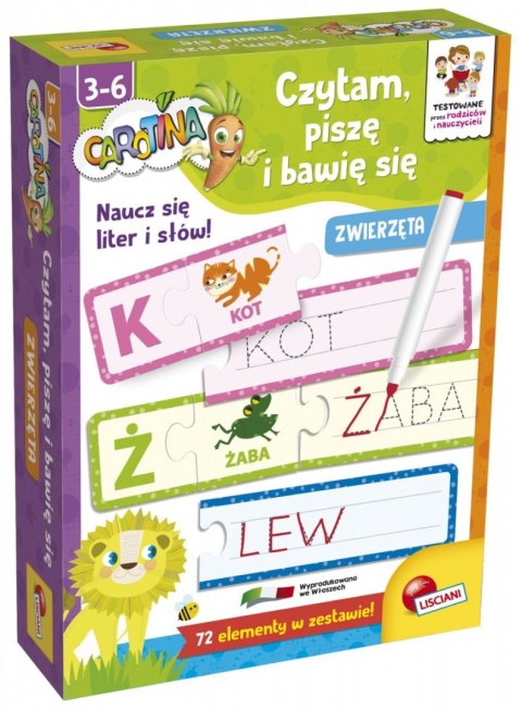 Carotina Czytam Piszę i Bawię Się Zwierzęta