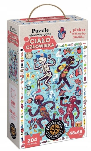 Ciało Człowieka Puzzle 204 elementów Czu czu