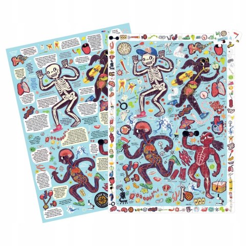 Ciało Człowieka Puzzle 204 elementów Czu czu