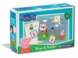 Clementoni Bingo i Puzzle Świnka Peppa