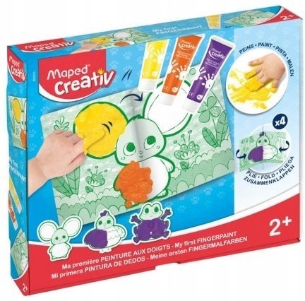 Farby do Malowania Palcami Zestaw Kreatywny Maped