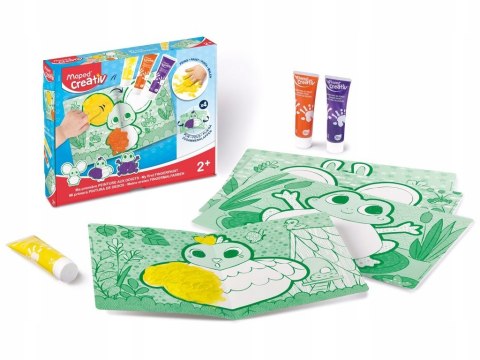 Farby do Malowania Palcami Zestaw Kreatywny Maped