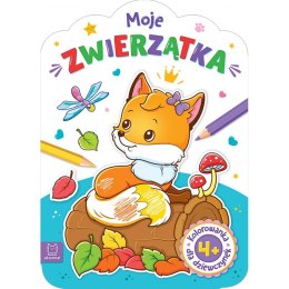 Kolorowanka dla dziewczynek Moje zwierzątka Aksjomat