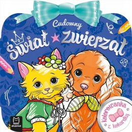 Kolorowanka z kokardką Cudowny świat zwierząt Aksjomat