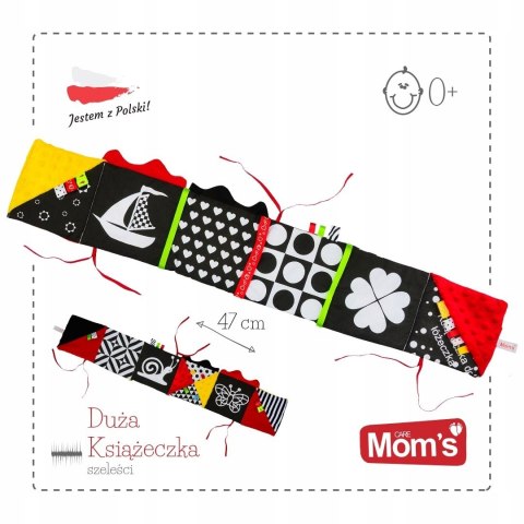 Kontrastowa Książeczka do Łóżeczka Czarno Biała