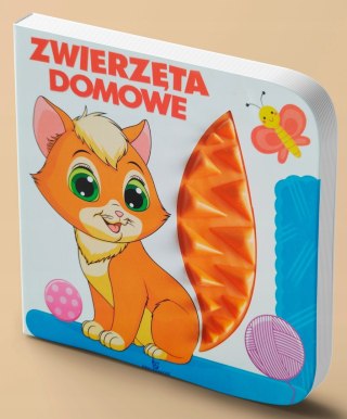 Książeczka Sensoryczna Kotek Zwierzęta Domowe Dotykowa