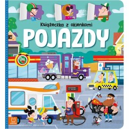Książeczka z okienkami Pojazdy Auta Okienka Aksjomat