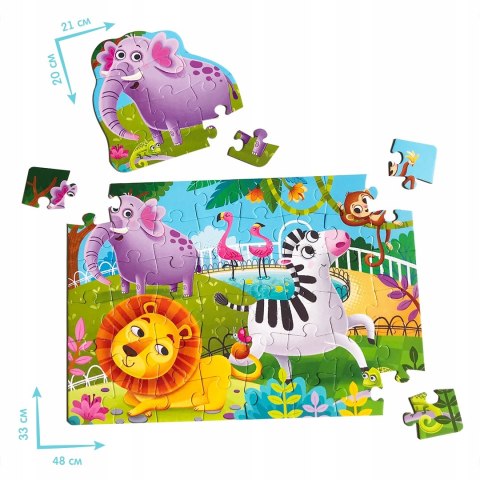 Maxi puzzle 2w1 Zwierzątka w Zoo roter kafer