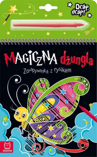 Magiczna dżungla Zdrapywanka z rysikiem Wydrapywanka Aksjomat