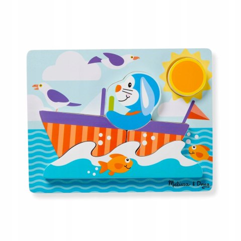 Moje Pierwsze Drewniane Puzzle Pojazdy Melissa 4w1