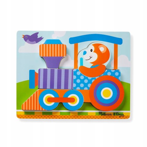 Moje Pierwsze Drewniane Puzzle Pojazdy Melissa 4w1