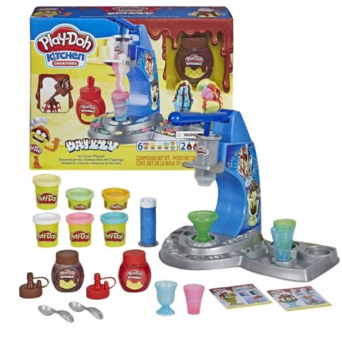 Play-doh E6688 tęczowa lodziarnia 6 Tub Ciastolina