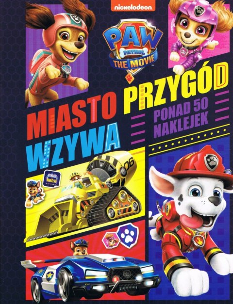 Psi Patrol The Movie Miasto przygód 50 naklejek