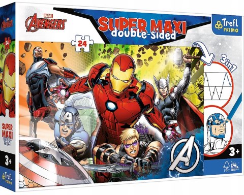 Puzzle 24 Super Maxi Silni Avengers 41007 Trefl
