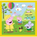 Puzzle Wesoły Dzień Peppy 3w1 34849 Trefl
