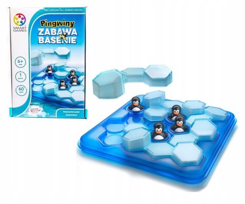 Smart Games Pingwiny Gra Logiczna Zabawa w Basenie Smart Games Pingwiny Gra Logiczna Zabawa w Basenie