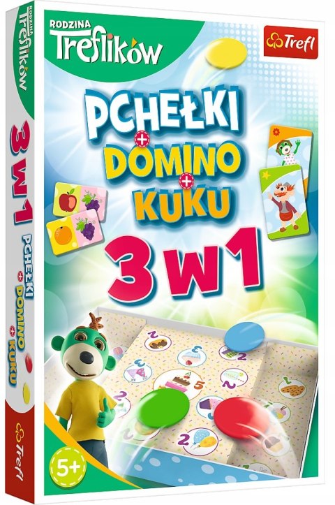 Trefliki 3w1 Domino Pchełki Kuku Trefl Gry