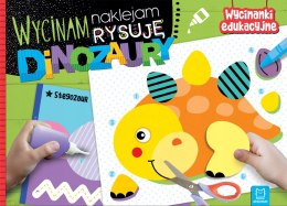 Wycinam naklejam Dinozaury Wycinanki edukacyjne Aksjomat