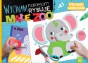 Wycinam naklejam Małe Zoo Wycinanki edukacyjne Aksjomat