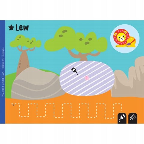 Wycinam naklejam Małe Zoo Wycinanki edukacyjne Aksjomat