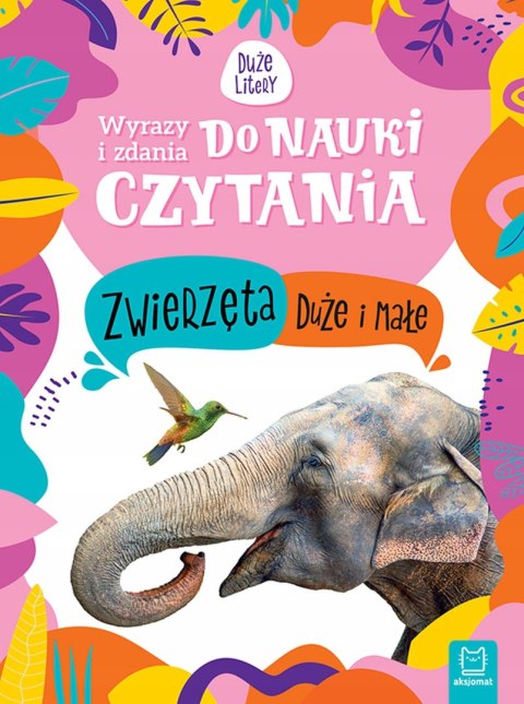 Wyrazy i zdania do nauki czytania Zwierzęta duże Aksjomat