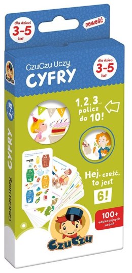 CzuCzu Uczy Cyfry dla dzieci 3+, 4+, 5+ Cyferki