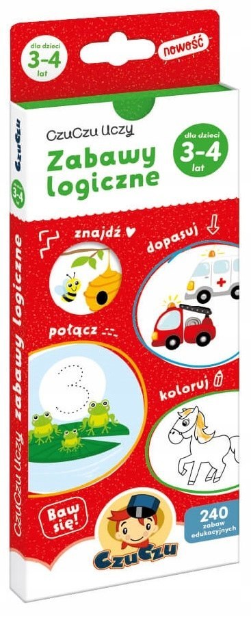 CzuCzu Uczy Zabawy Logiczne 3-4 lata Zagadki