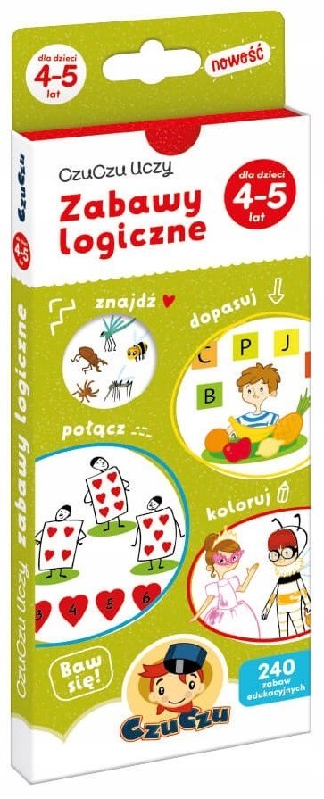 CzuCzu Uczy Zabawy Logiczne 4-5 lat Zagadki