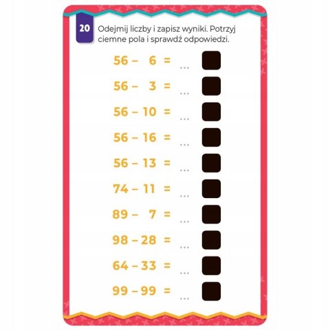 Dodawanie i odejmowanie do 100 Magiczne karty Aksjomat