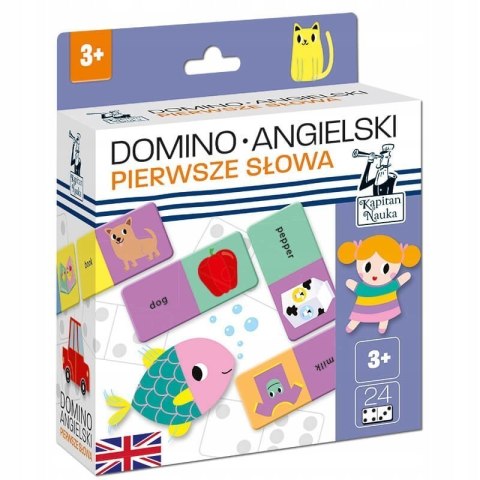 Domino Angielski Pierwsze słowa 3+ Kapitan Nauka