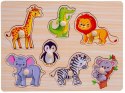 Drewniana Układanka Zwierzaki na Safari Uchwyty