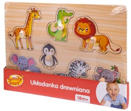 Drewniana Układanka Zwierzaki na Safari Uchwyty