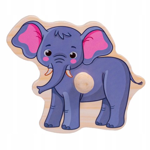 Drewniana Układanka Zwierzaki na Safari Uchwyty