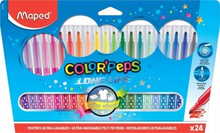 Flamastry Colorpeps Long Life 24 szt Maped Pisaki