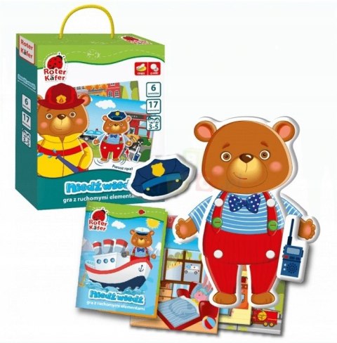 Gra Edukacyjna Niedźwiedź z ruchomymi elementami