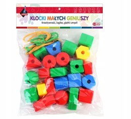Klocki Małych Geniuszy Małe Korale 40 elementów