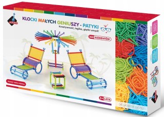 Klocki Małych Geniuszy Patyki 360 Elementów Słomki