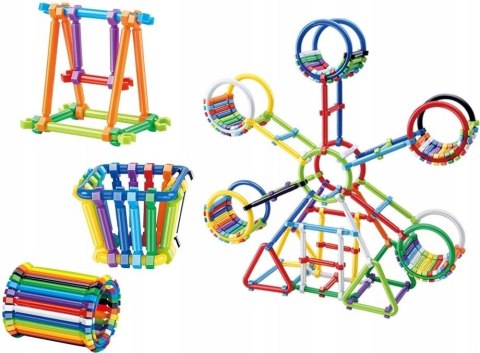 Klocki Małych Geniuszy Patyki 360 Elementów Słomki